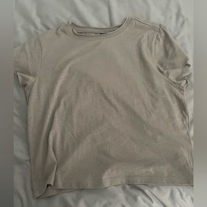 beige t-shirt